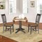 International Concepts Round Round 42 in. Dual Drop Leaf Dining Table with 2 Splatback Chairs in Hickory/Washed Coal, Wood K45-42DPT-27B-C10-2 - alternate 6
